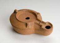 Roman oil lamp, c. AD 100 [image 1 of 2]