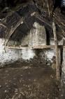 Wigwen fach showing the wickerwork fireplace