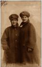 Edith May Jacquet and friend in army uniform