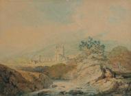 A View of Llanthony Abbey, by JMW Turner 1792 