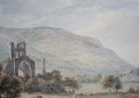 Llanthony Abbey by Paul Sandby, watercolour, 1773