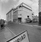 Demolition of Kings Hall, Aberystwyth, 1989