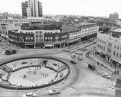Kingsway roundabout, Swansea, 1970