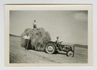John Postings and others haymaking