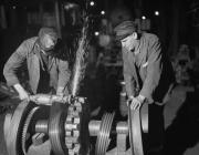 The rack and pinion being repaired