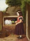 Feeding the Rabbits/ Charles Ashmore/ 1868