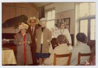 Penparcau Senior Citizens wearing Easter Bonnets