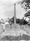Cross in St David's Churchyard, Laleston 1904