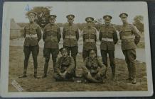 Photographs of Welsh Regiment troops with Frank...