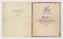 Dinner Menu, 1st Battery the Monmouthshire Regt...