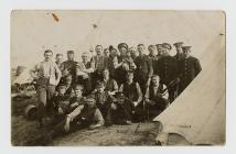 The 10th Welsh Fusiliers in training at Rhyl,...