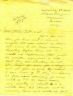 Private John Llewellyn Job letter from Farnham,...