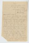 Letter sent from Gunner M Charles Jenkins to...