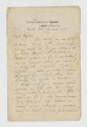 Letter from T. I. Rees to William Hughes, 30...