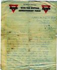 Private John Llewellyn Job letter 16 July 1916