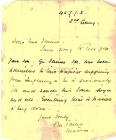 Letters from hospital re Thomas Henry James