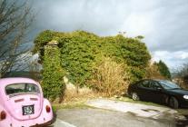 REMAINS OF BALLCOURT AT THE PWYSTY, LLANTRISANT