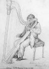 Sketch of Richard James, harpist, by one of the...