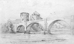 Sketch of Newport Castle, by Emma Bacon, 19th...