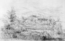 Sketch of Abernant by one of the Bacon Sisters,...