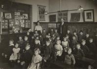 Class at Mount Pleasant School, Merthyr Tydfil,...