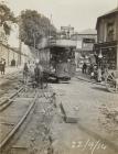 Relaying Merthyr Tydfil's tram lines, 1914