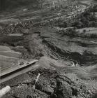 Draining the tip above Aberfan after the...