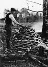 Clog making at Ystradfellte, 1920-3