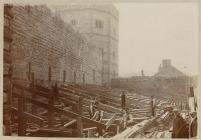 Preparing Caernarfon Castle for the investiture...