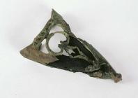 Bronze tip of a scabbard from Castell Collen...