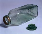 A glass bottle used as a 'time capsule&...