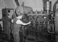 The engine room, Dinas Mawddwy Woollen Factory,...