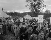 Rali 'Cadw Tryweryn' a drefnwyd gan Blaid Cymru...