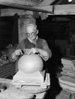 Worker at Pentre Works Ceramics (J. G. Edwards)...