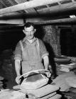 Worker at Pentre Works Ceramics (J. G. Edwards)...