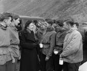 Red Cross mountain rescue exercise at Bwlch Cwm...