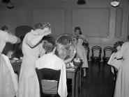 Hairdressing competition, Rhyl, 13 March 1958