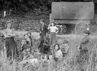 Gypsies camping, probably near Swansea, 1 July...