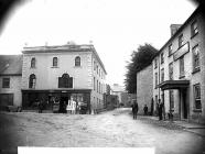 Post Office and the Castle Hotel, Llangadog, c....