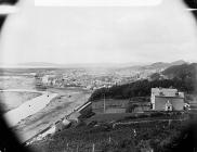 A view of Pwllheli from Pencraig Fawr, c. 1885