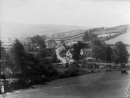 A view of Nantglyn from above the school, c. 1885