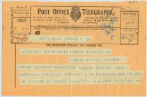 Telegram from the Labour Research Department,...