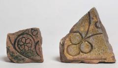 Glazed medieval tiles from Llan-faes Franciscan...