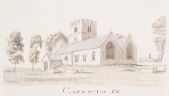 'Caerwys Church' by Moses Griffith, c...