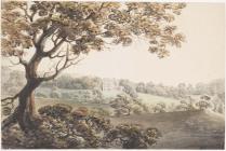 'Penbedw, Nannerch' gan Moses Griffith, c. 1770...