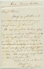 Letter from Humphrey Jones, apprentice chemist...