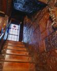 Wood carvings in the hall at Plas Newydd,...