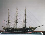 Model o'r llong tri-mast 'Arvon'