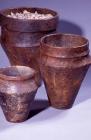 Bronze Age pottery from Bedd Branwen burial...