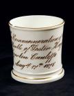 Mug commemorating birth of F. H. E. Cunliffe,...